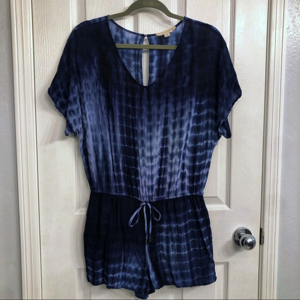 Lovestitch Blue Tie Dye Romper